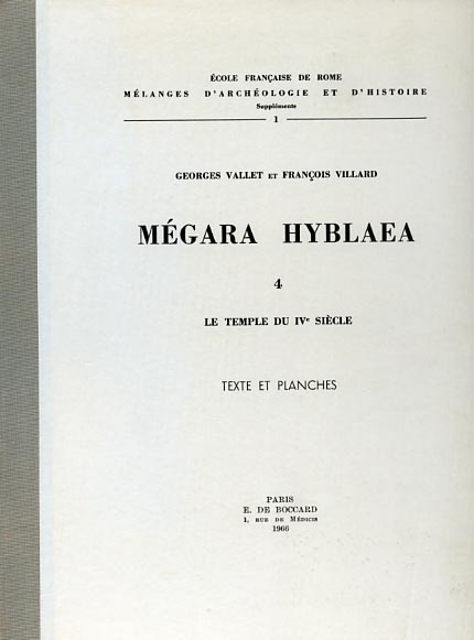 Megara Hyblaea . 4 . Le temple du 4° siecle