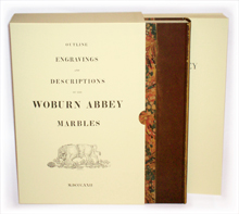 Outline engravings and descriptions of the Woburn Abbey marbles. Le grazie a Woburn Abbey.