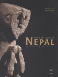 Wood sculpture in Nepal . Jokers an talismans